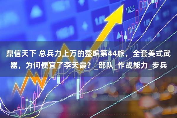 鼎信天下 总兵力上万的整编第44旅，全套美式武器，为何便宜了李天霞？_部队_作战能力_步兵
