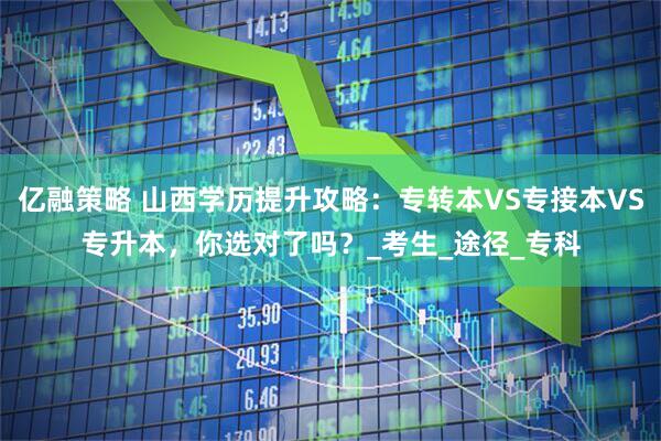 亿融策略 山西学历提升攻略：专转本VS专接本VS专升本，你选对了吗？_考生_途径_专科